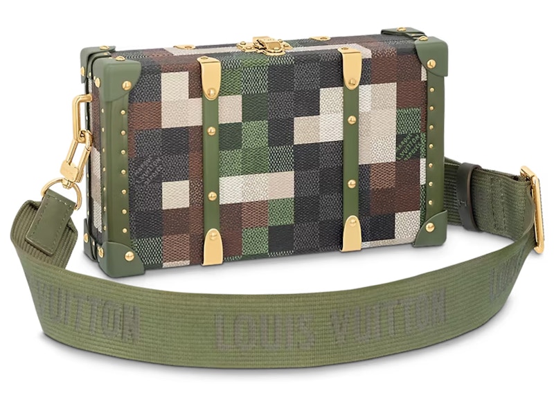 Pre-owned Louis Vuitton Men's  Wallet Trunk Damoflage In Green Damoflage Damier
