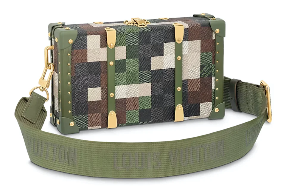 Louis Vuitton Wallet Trunk Damoflage Green Damoflage Damier in Coated ...