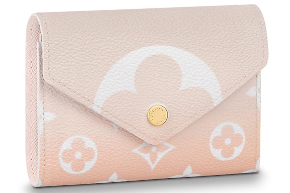 Louis Vuitton Victorine Wallet Gradient Pastel Mist Gray in Coated Canvas  with Gold-tone - US