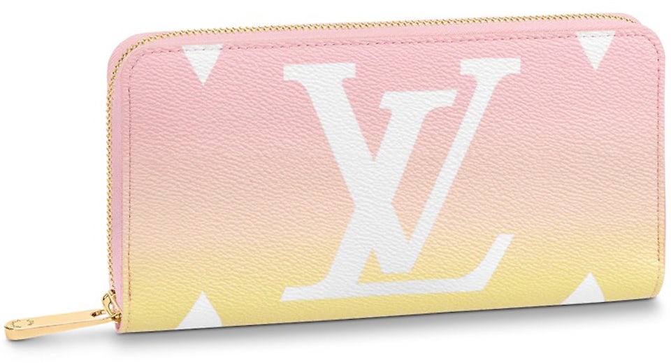 Louis Vuitton Zippy Wallet Gradient Pastel Light Pink in Coated