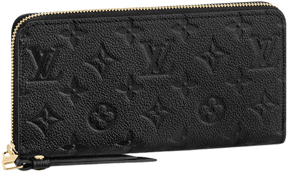 Louis Vuitton M61864 Monogram Empreinte Zippy Wallet - Black