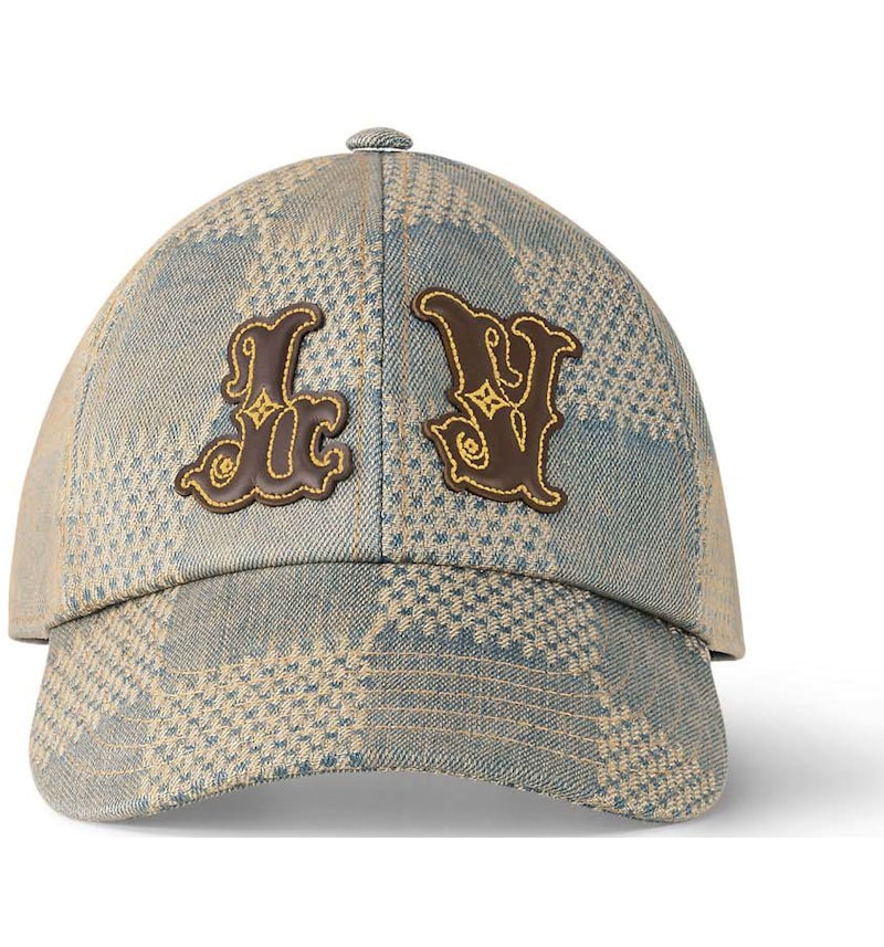 Baseball Cap Camo Hat With Louis Vuitton Patch Upcycled Louis
