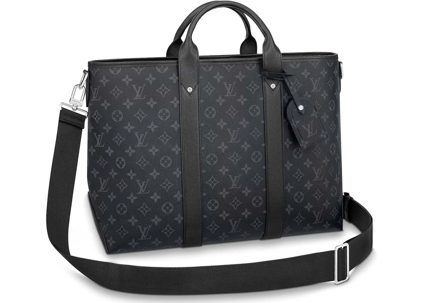 Louis Vuitton Weekend Tote NM Black in Monogram Coated Canvas