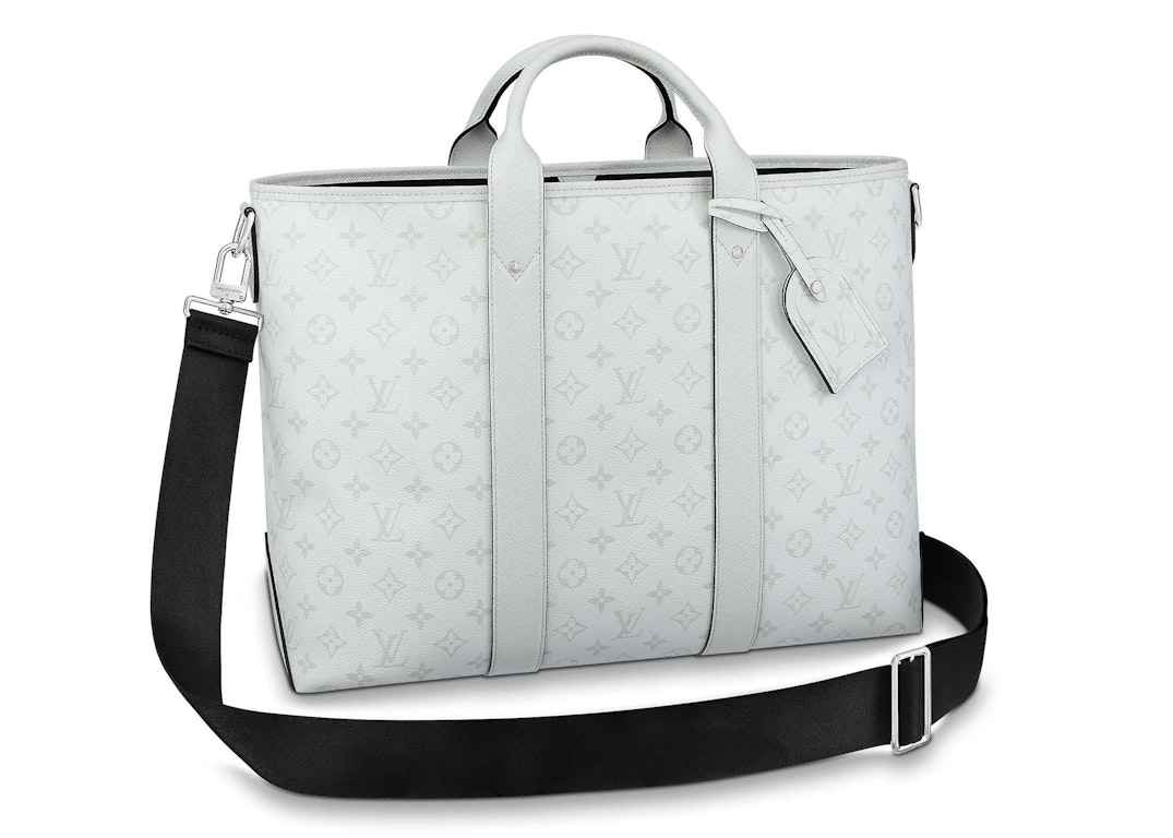 Pre-owned Louis Vuitton Weekend Tote Nm Optic White