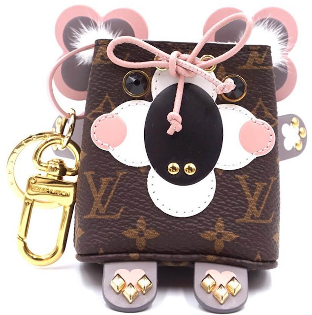 Louis Vuitton Wild Puppet NeoNoe Koala Bag Charm and Key Holder Monogram  Brown in Canvas/Mink Fur/Leather with Gold-tone - US