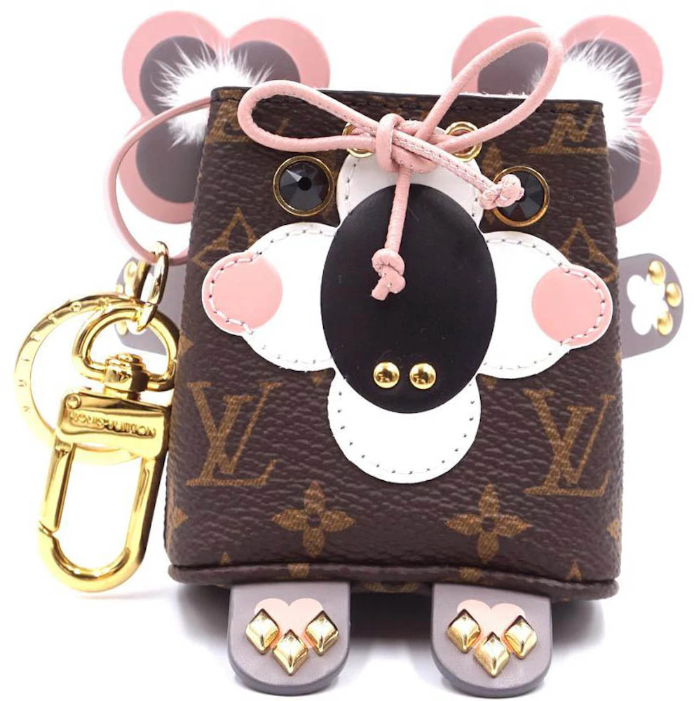 Louis Vuitton Wild Puppet NeoNoe Koala Bag Charm and Key Holder Monogram  Brown in Canvas/Mink Fur/Leather with Gold-tone - ES