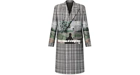 Louis Vuitton Wool Jacquared Double-Breasted Coat Multicolor