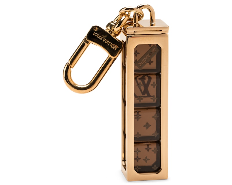 Louis Vuitton x Supreme Dice Key Chain Brass - US