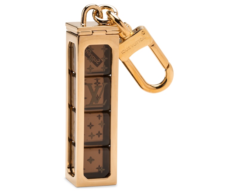 Louis Vuitton x Supreme Dice Key Chain Brass