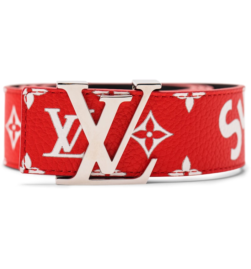 Louis Vuitton x Supreme Initiales Belt 40 MM Monogram Red US