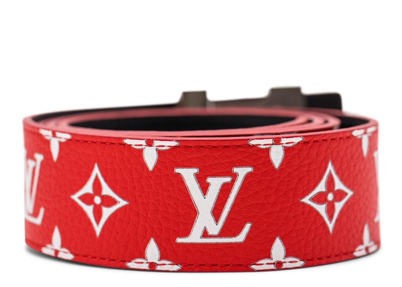 lv supreme belt white