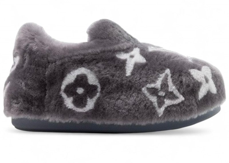 Pre-owned Louis Vuitton Men's  Yeti Slipon Monogram Sneakers In Grey In Gray