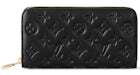 Louis Vuitton Cartera con cremallera negra