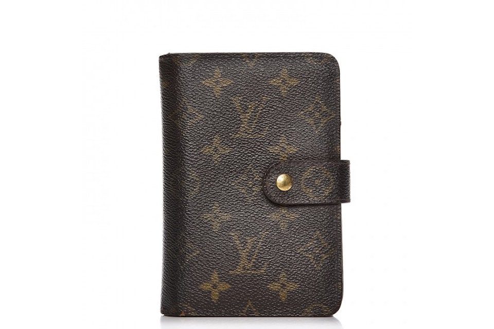 Louis Vuitton Zippe Wallet Porte Papier Monogram Brown in Canvas
