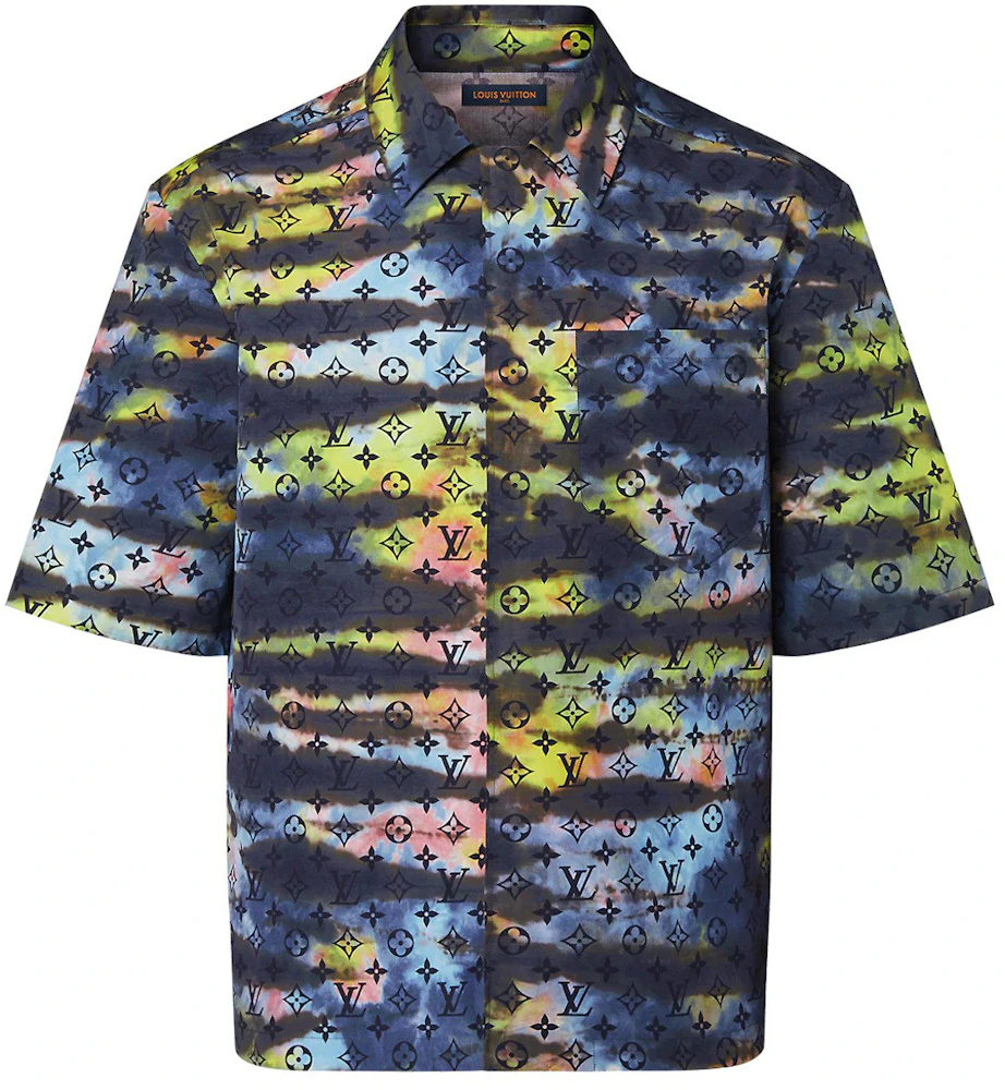 Louis Vuitton Zipped Monogram Tie-Dye Shirt Multicolor - FW21