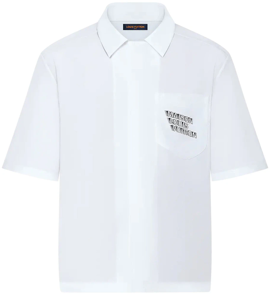 Louis Vuitton Zipped Placed Louis Vuitton Shirt White Men's - FW21 - US