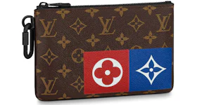 Louis Vuitton Zipped Pouch Monogram Logo Story MM Brown