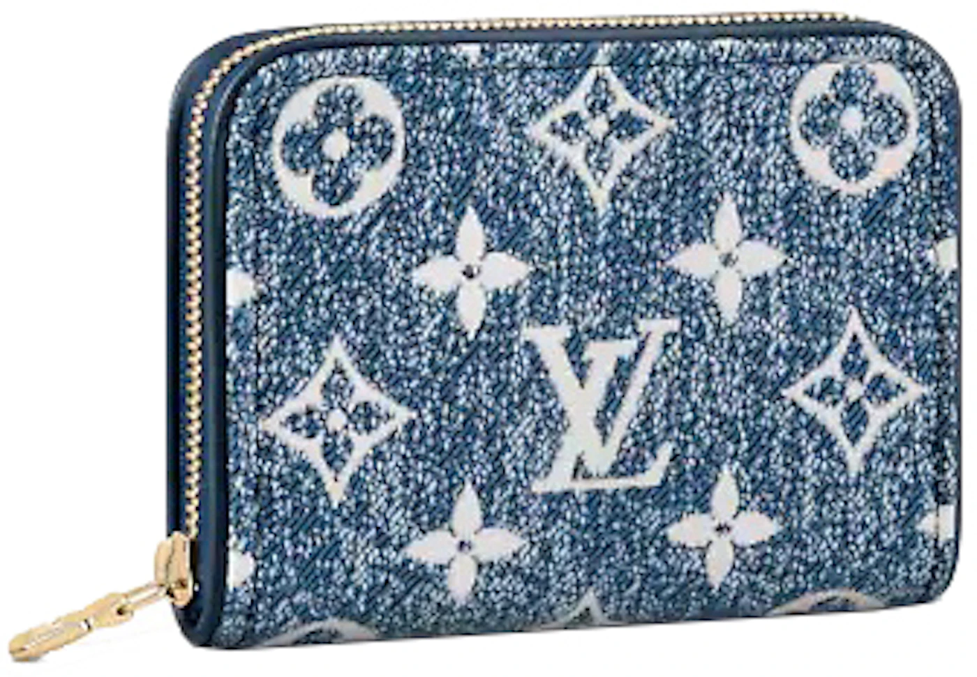 Louis Vuitton Pink Denim Zippy Wallet
