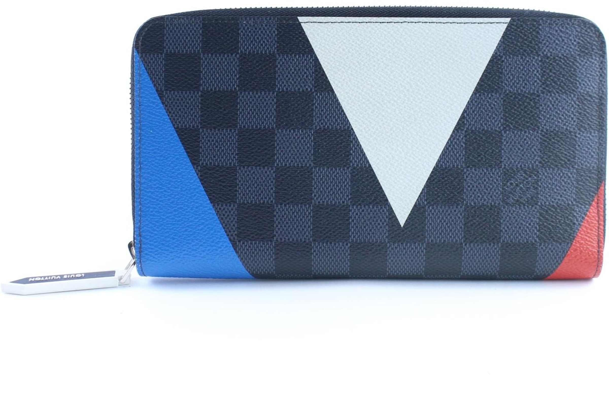 Louis Vuitton Wallet Organizer Damier Cobalt 2017 America's Cup Brazza  Black in Canvas with Silver-tone - US
