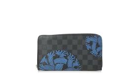 Louis Vuitton Zippy Organizer Wallet Christopher Nemeth Rope Damier Graphite Blue Multicolor