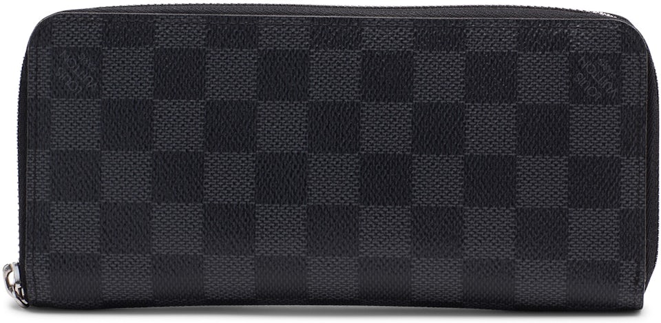 Louis Vuitton Damier Graphite Canvas Vertical Zippy Wallet Louis