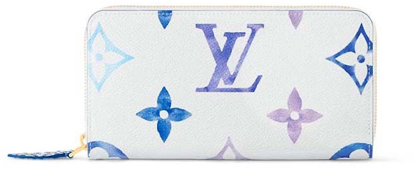 Louis Vuitton Zippy Wallet Blue in Monoglam Coated Canvas with Gold-tone -  US