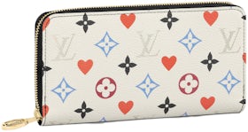 Louis Vuitton Zippy Wallet Game On White