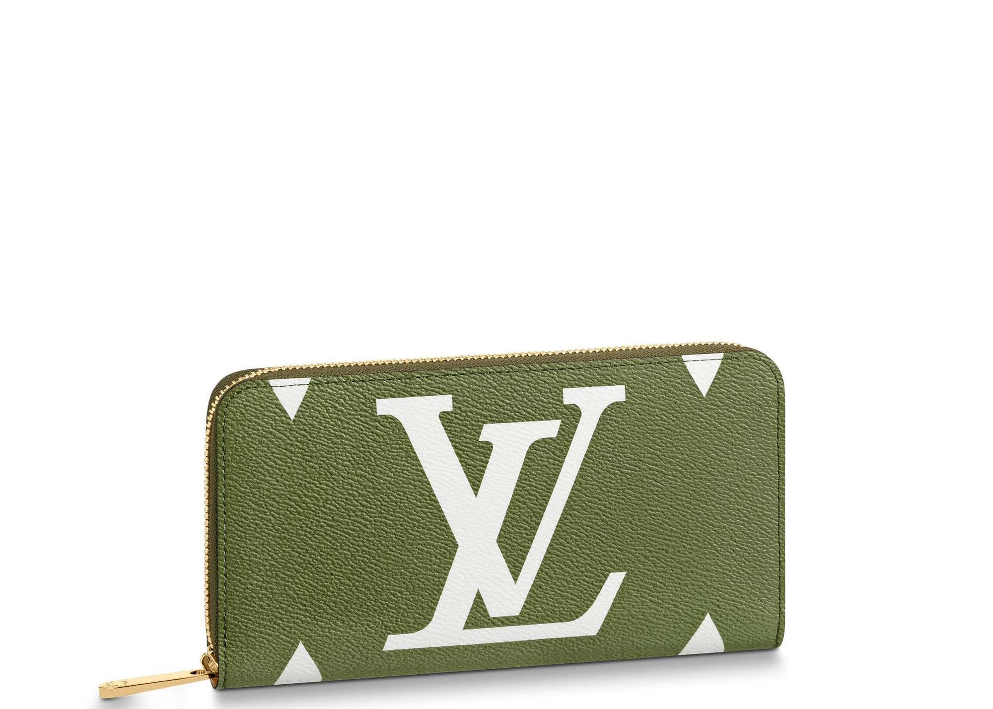 Louis Vuitton Zippy Wallet Giant Monogram Khaki Green Beige