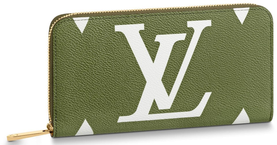 Louis Vuitton Zippy Wallet Monogram Giant Khaki Green/Beige in Coated  Canvas with Gold-tone - GB
