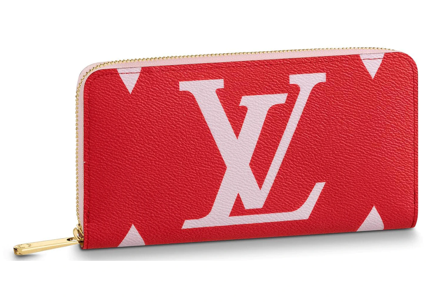 red and monogram louis vuittons wallet