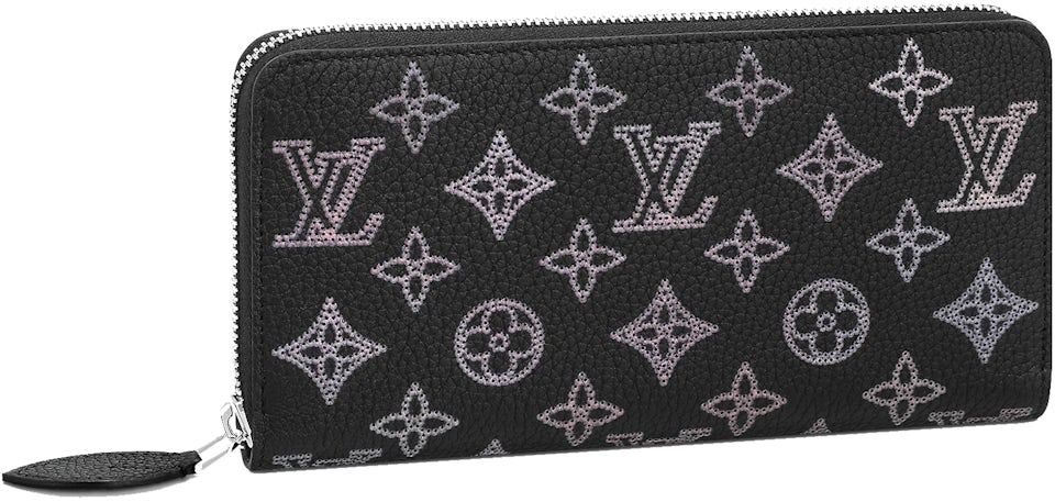 Louis Vuitton Round Long Wallet Monogram Eclipse Zippy Vertical