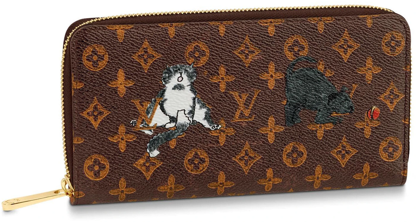 Pre-Owned Louis Vuitton Zippy Illustre Holiday Ski Bear Women's Long Wallet  N63379 Monogram Brown (Good) 