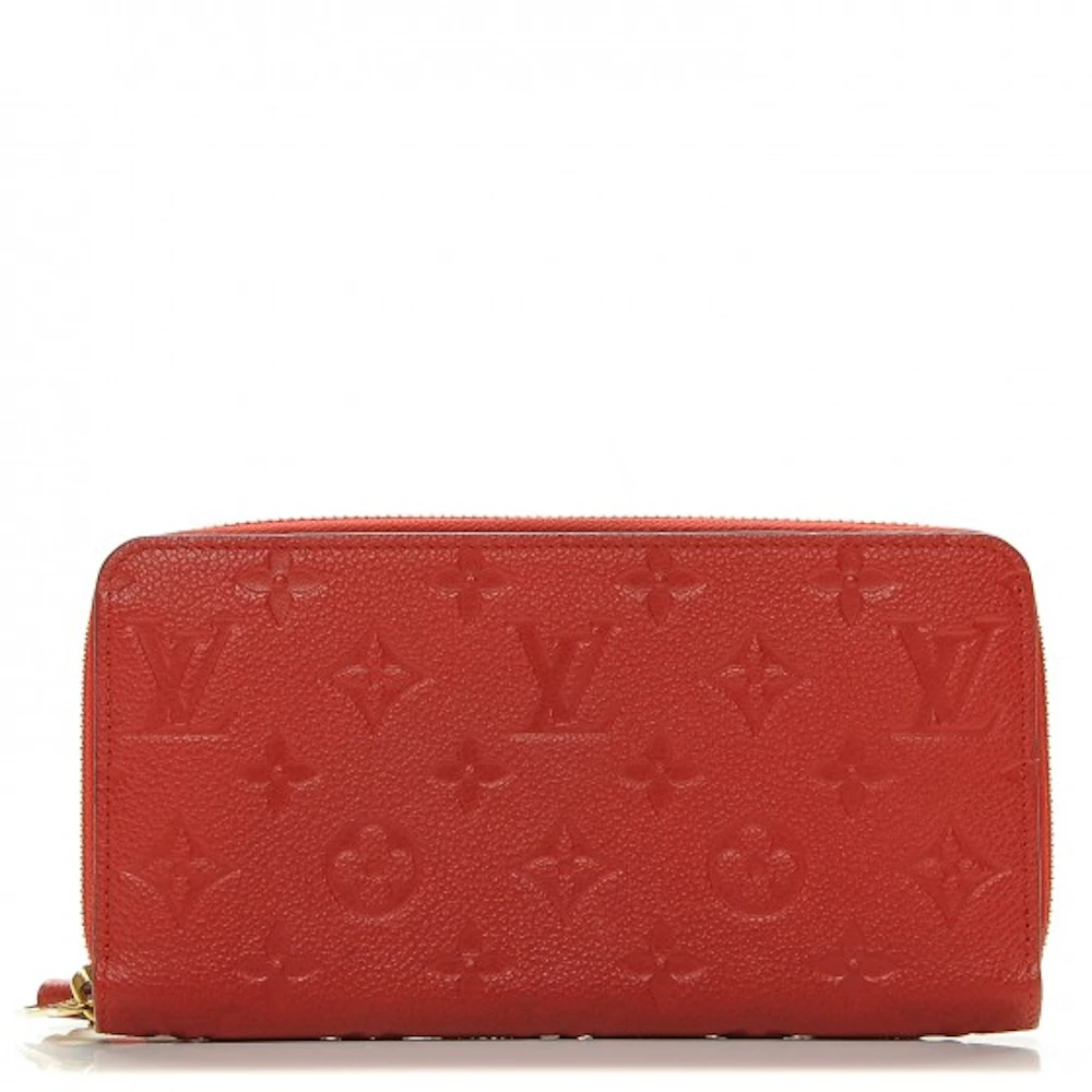 Louis Vuitton Zippy Wallet Monogram Empreinte Cerise Cherry in