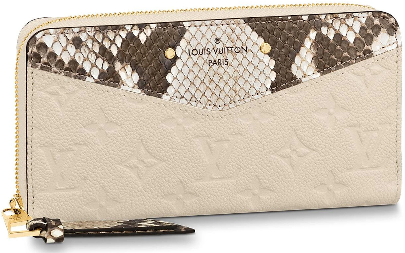 Louis Vuitton Clémence Wallet Black/Beige Monogram Empreinte