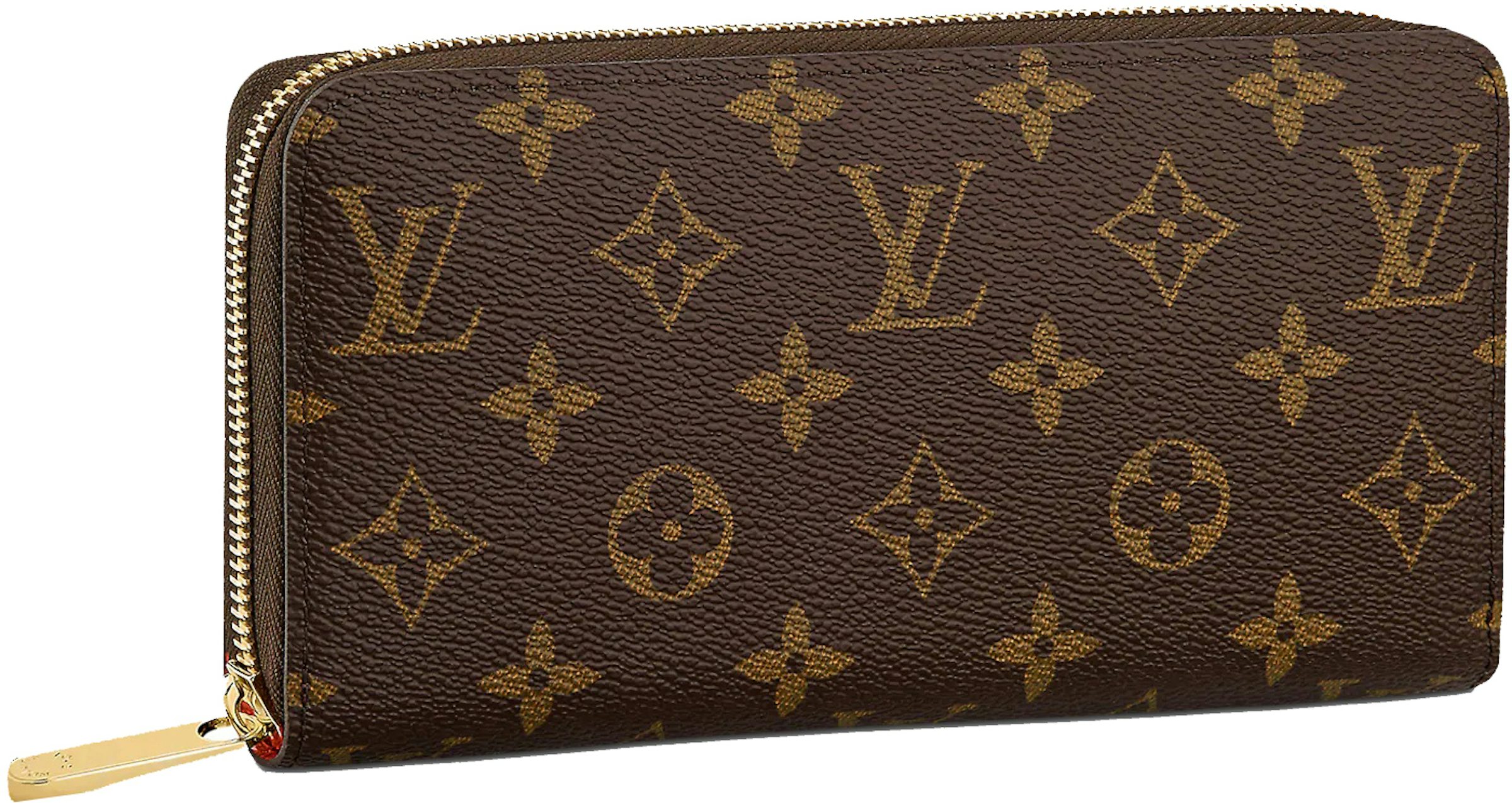 Louis Vuitton Zippy Wallet Monogram Poppy in Coated Canvas/Leather