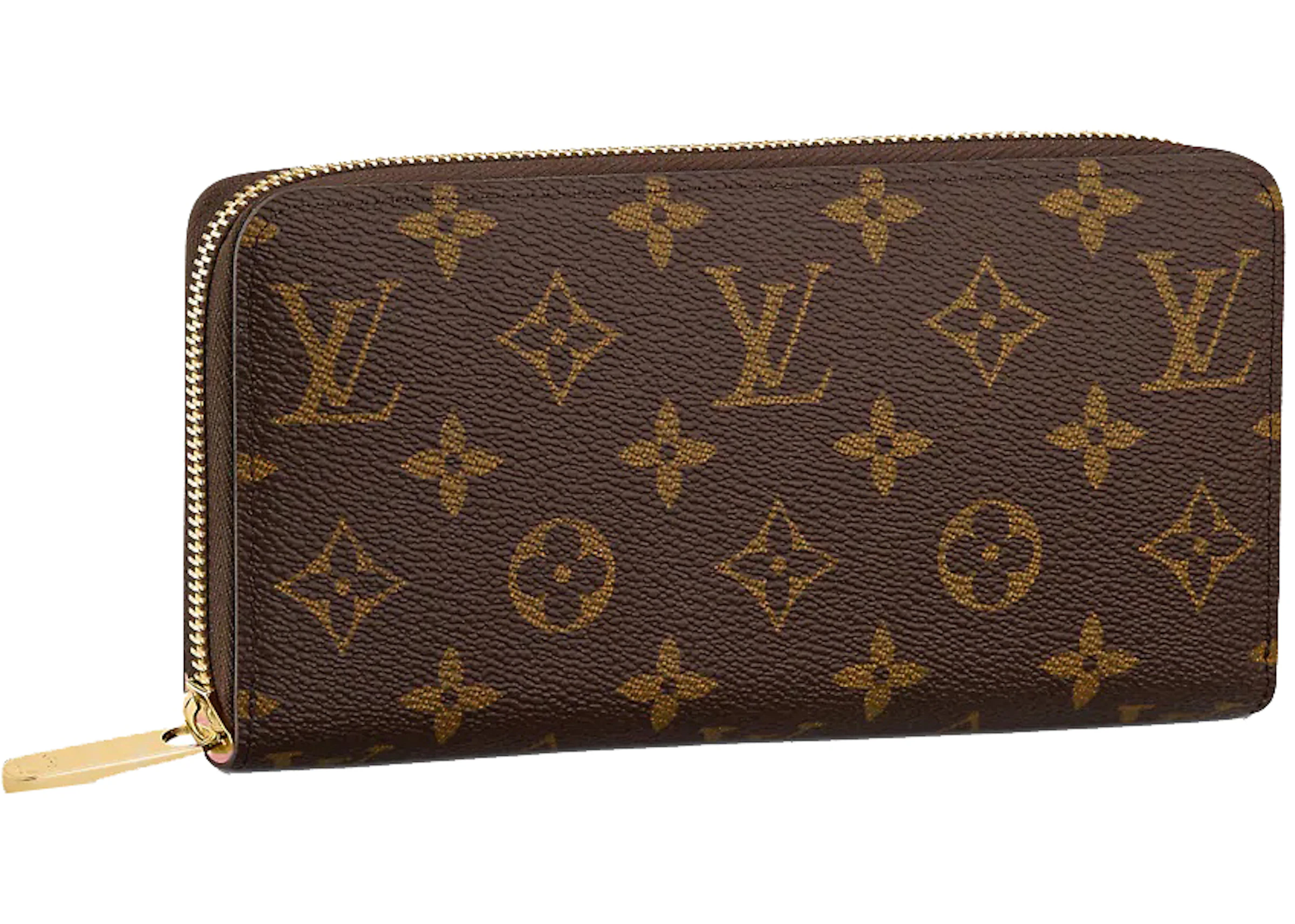 paz deuda Emular Louis Vuitton Wallet Zippy Monogram in Coated Canvas/Leather with Gold-tone  - ES
