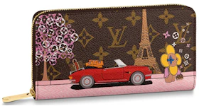 Louis Vuitton Zippy Wallet Monogram Vivienne Paris Red Lining