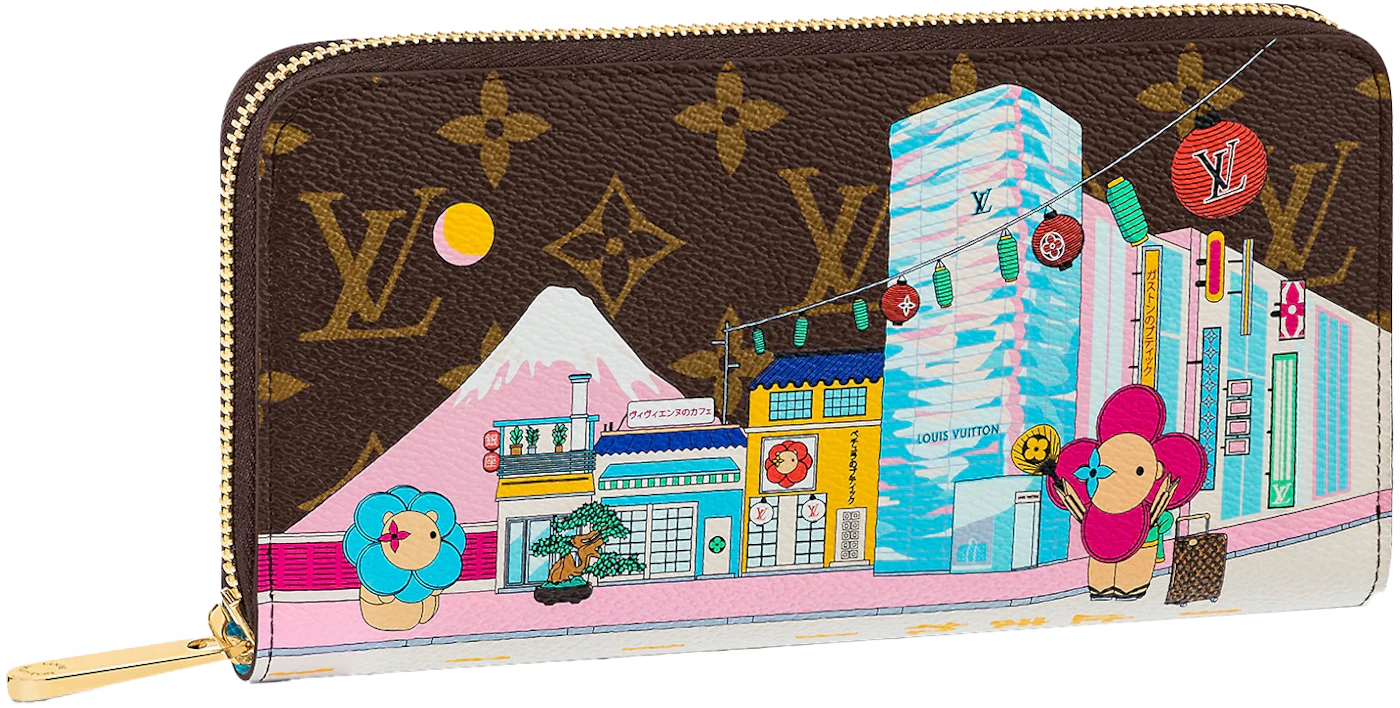 Louis Vuitton Zippy Wallet Mount Fuji Vivienne Holiday Monogram Canvas/Blue  in Coated Canvas with Gold-tone - US