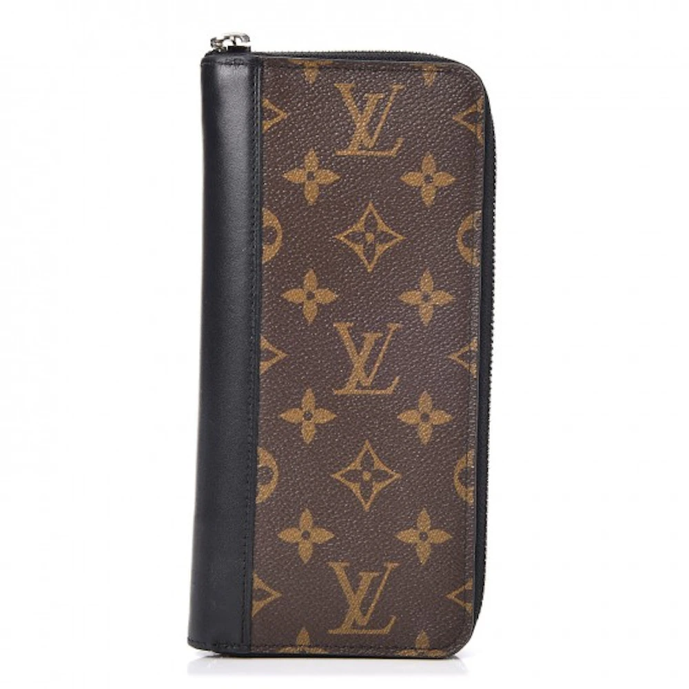 Louis Vuitton Zippy Wallet Vertical Monogram Macassar Brown/Black in  Canvas/Leather with Silver-tone - MX
