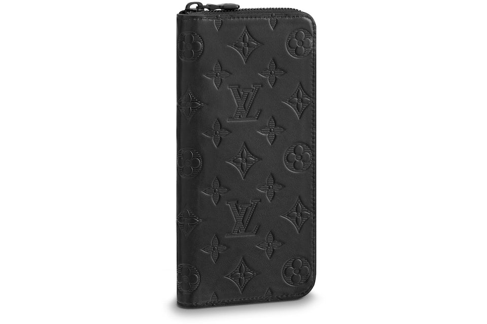 Louis Vuitton Zippy Wallet Verticle Monogram Shadow Black in Coated Canvas  with Brass - US
