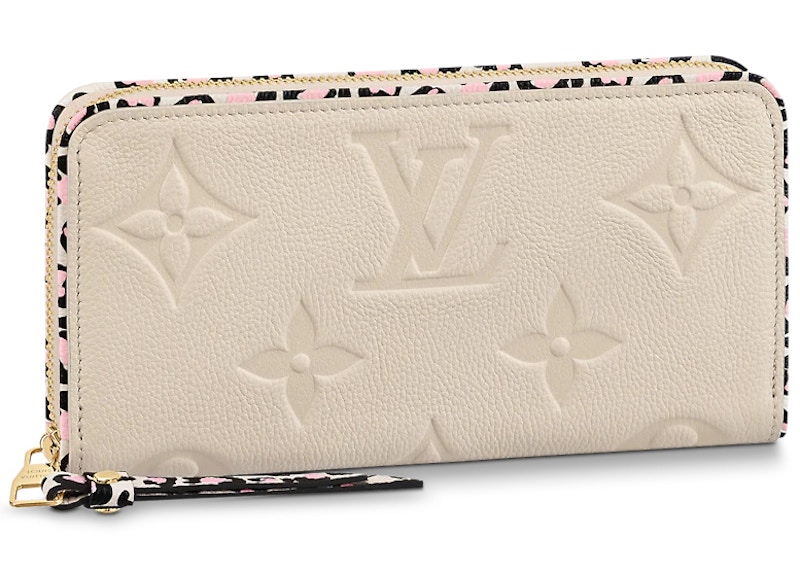 Louis Vuitton Zippy Wallet Wild at Heart Cream in Cowhide Leather