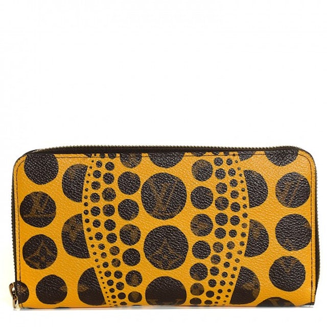 Louis Vuitton Monogram Yayoi Kusama Pumpkin Dots Yellow Zippy