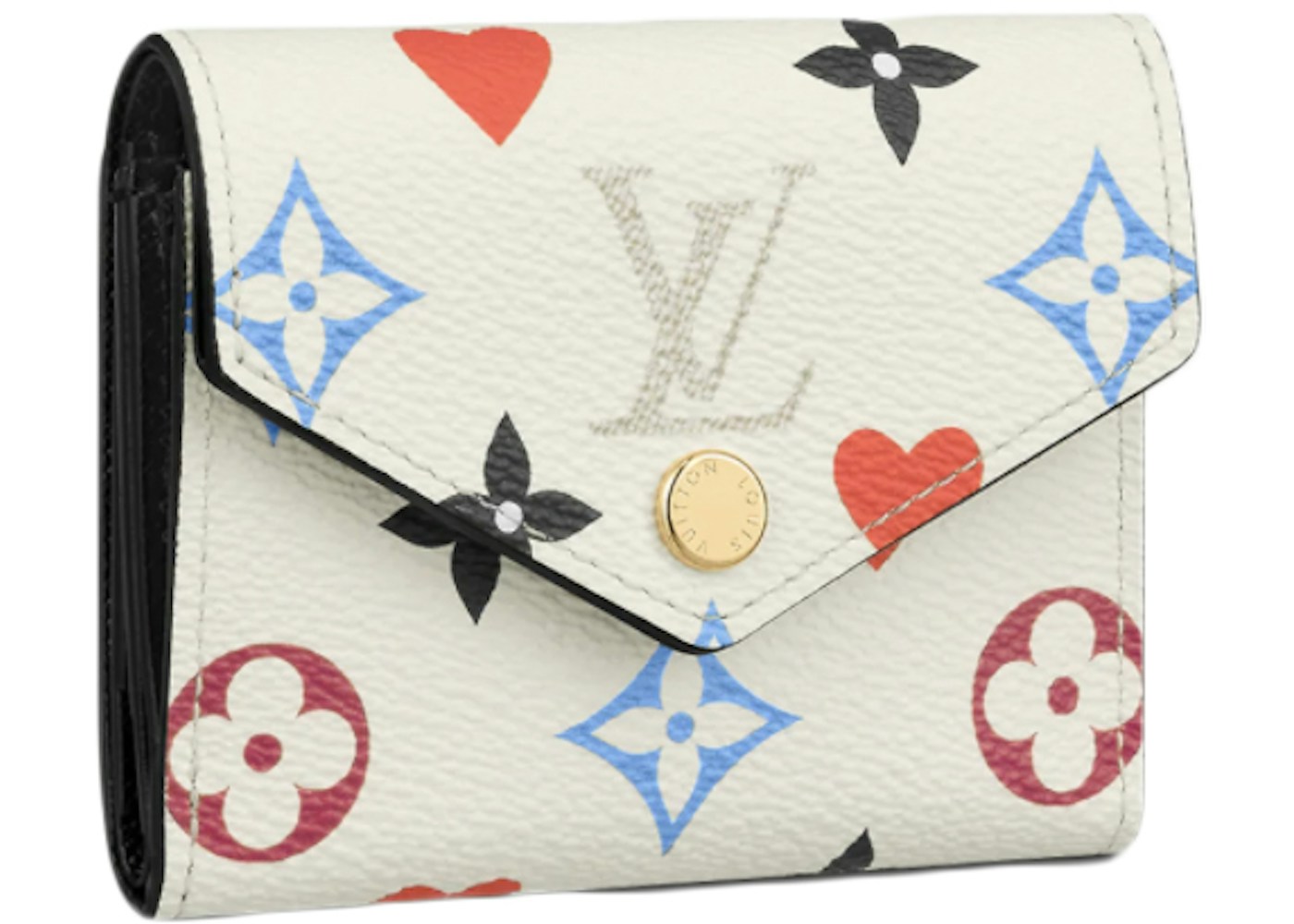 Louis Vuitton Zoe Wallet Game On White In Coated Canvas With Gold Tone Louis Vuitton Zoe Wallet Game On White In Coated Canvas With Gold Tone