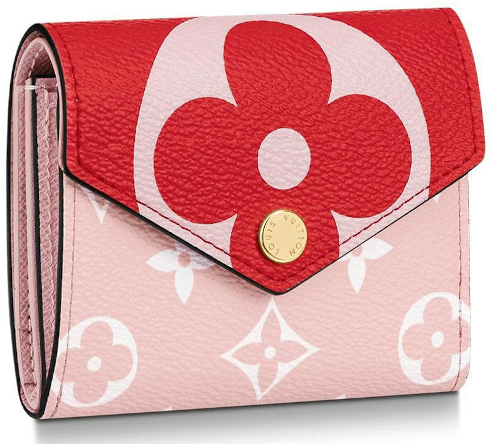 Louis Vuitton Wallet Zoe Monogram Rose Ballerine in Coated Canvas with  Gold-tone - US