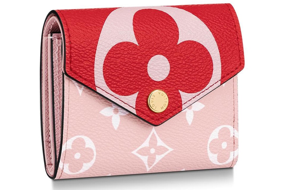 Louis Vuitton Zoe Wallet Monogram Giant Red/Pink in Coated Canvas