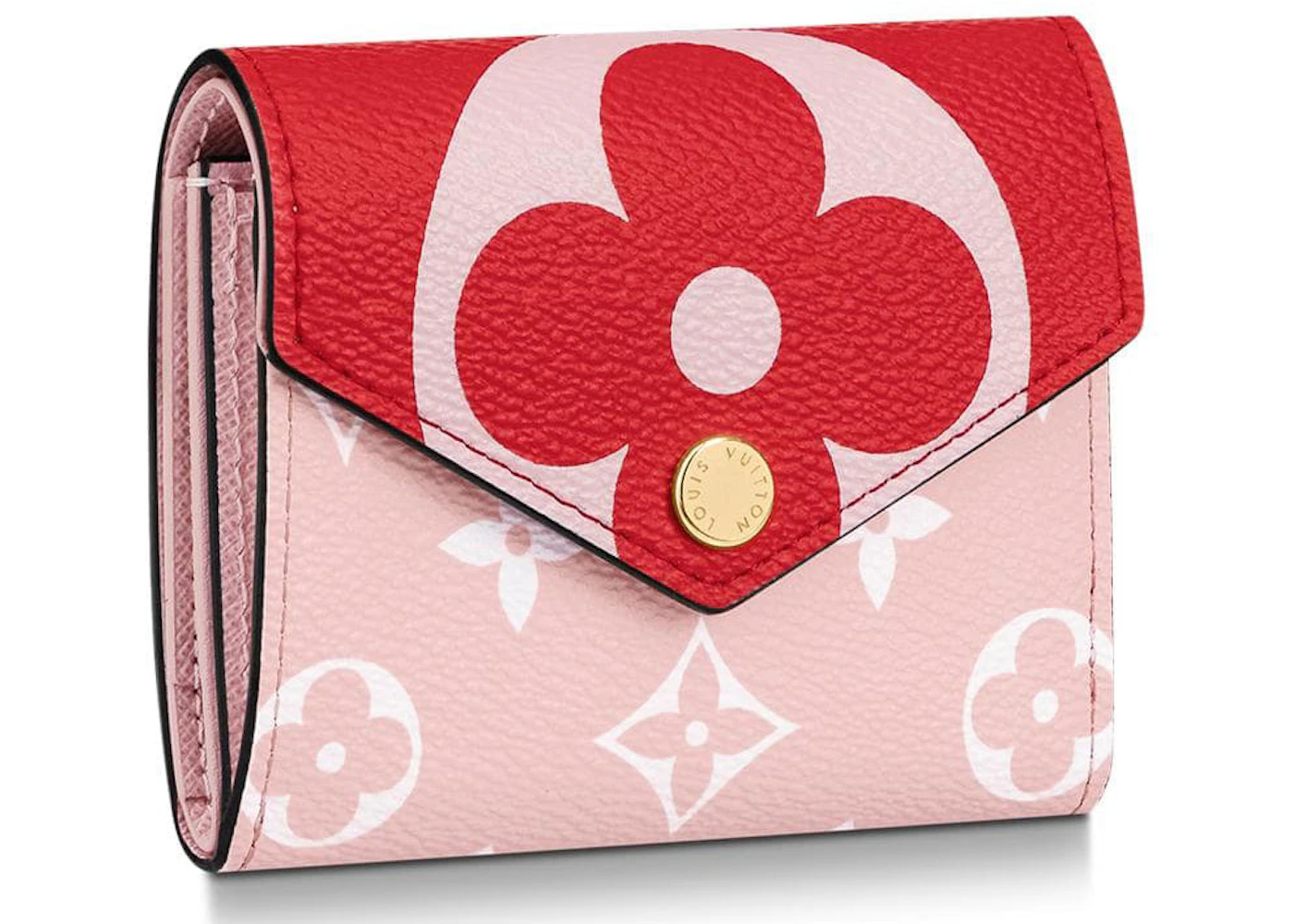 red and pink louis vuittons wallet
