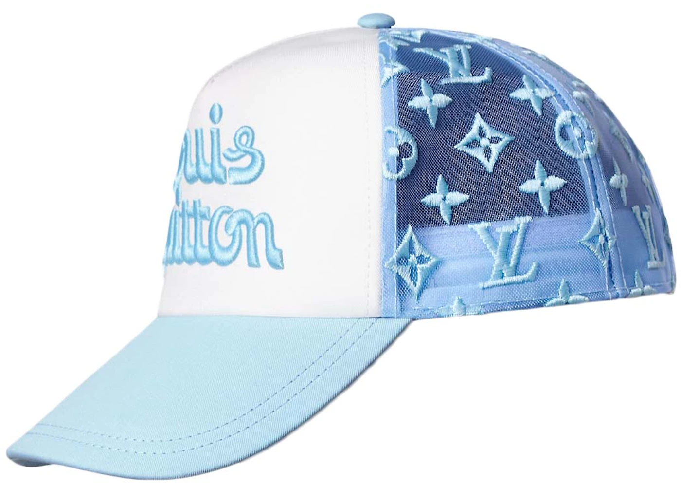 Louis Vuitton by Tyler, the Creator Mesh Signature Cap Blue in Cotton - US