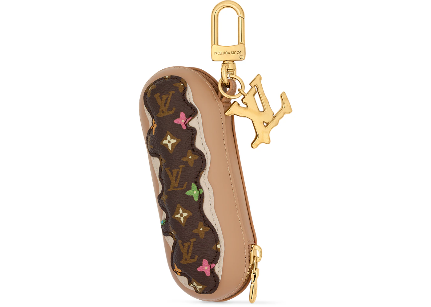 Louis Vuitton by Tyler, the Creator Monogram Craggy Eclair Bag Charm Brown  in Leather/Canvas - US