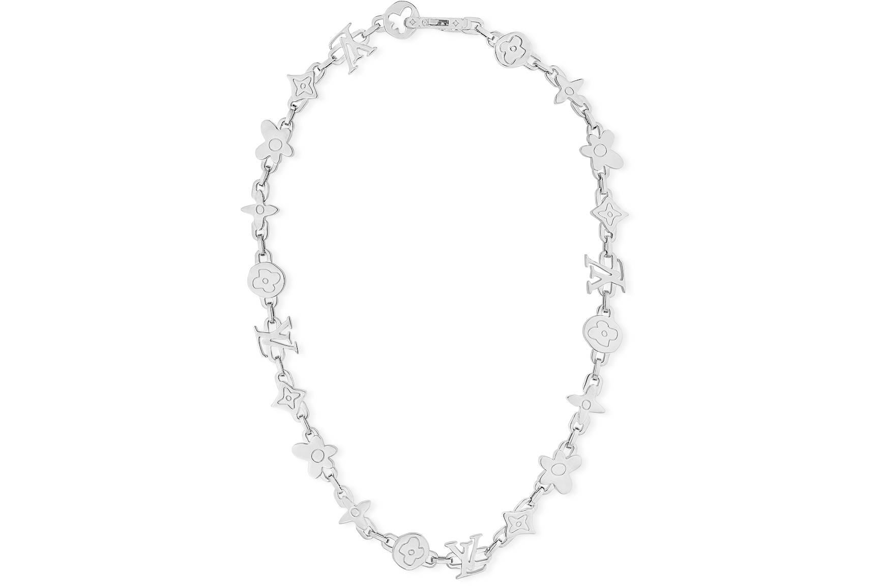 Louis Vuitton by Tyler, the Creator Monogram Craggy Necklace Silver ...