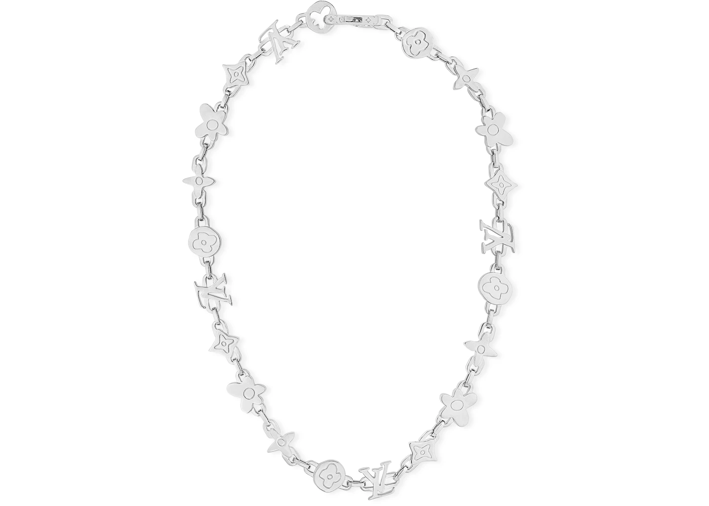 Louis Vuitton by Tyler the Creator Monogram Craggy Necklace Silver Louis Vuitton by Tyler the Creator Monogram Craggy Necklace Silver